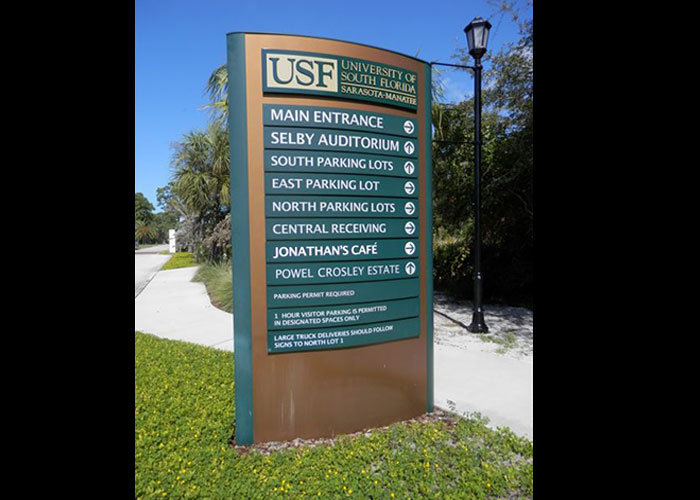 University Monument Sign