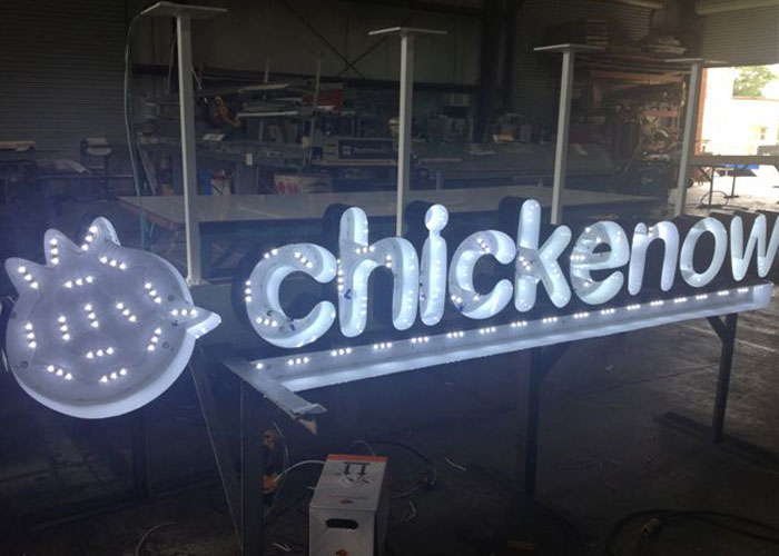 LED Channel Letters Sign - In Manufacturing