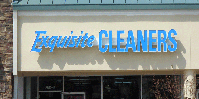 Cleaners Channel Letters Sign